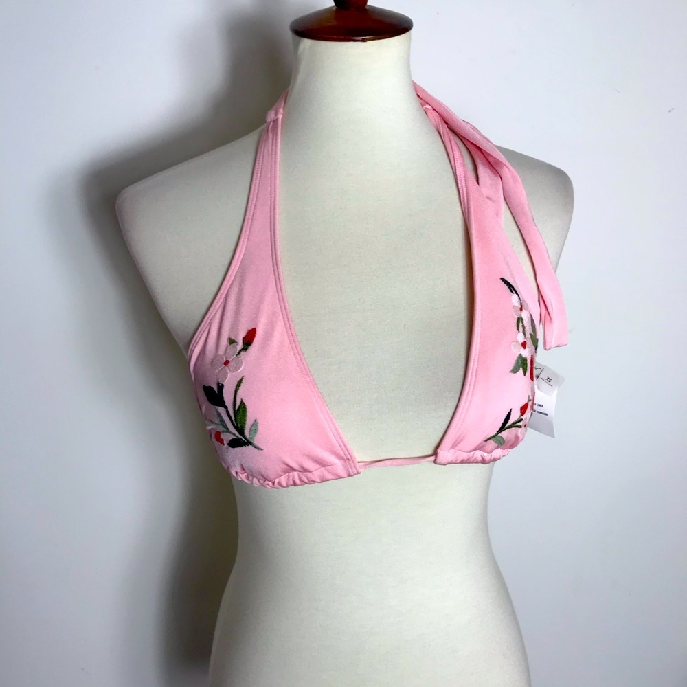 Abercrombie & Fitch floral Print Pink bikini top